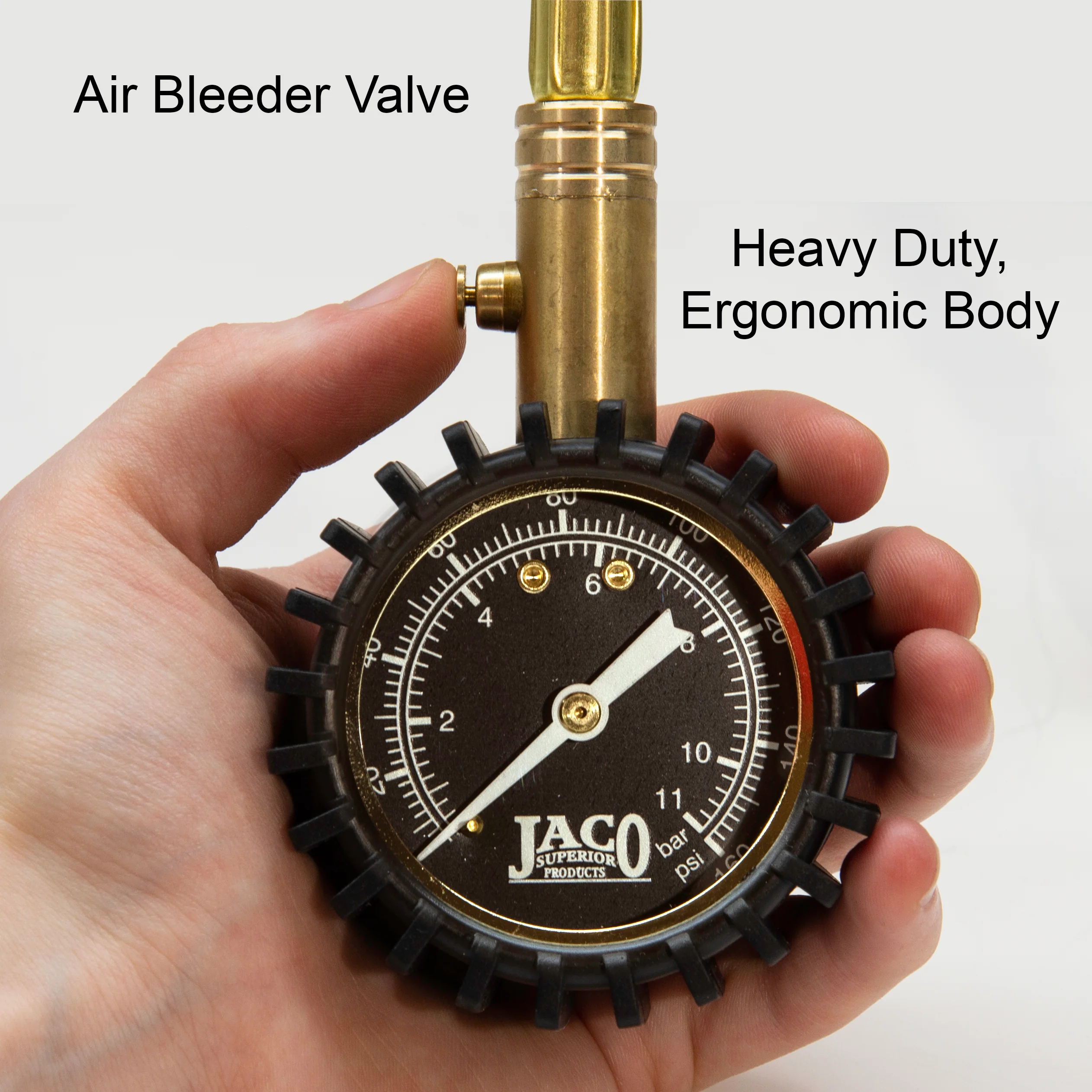 BikePro™ Presta Tire Pressure Gauge - 160 PSI | Presta & Schrader (Hybrid/Road Bikes) - Image 5