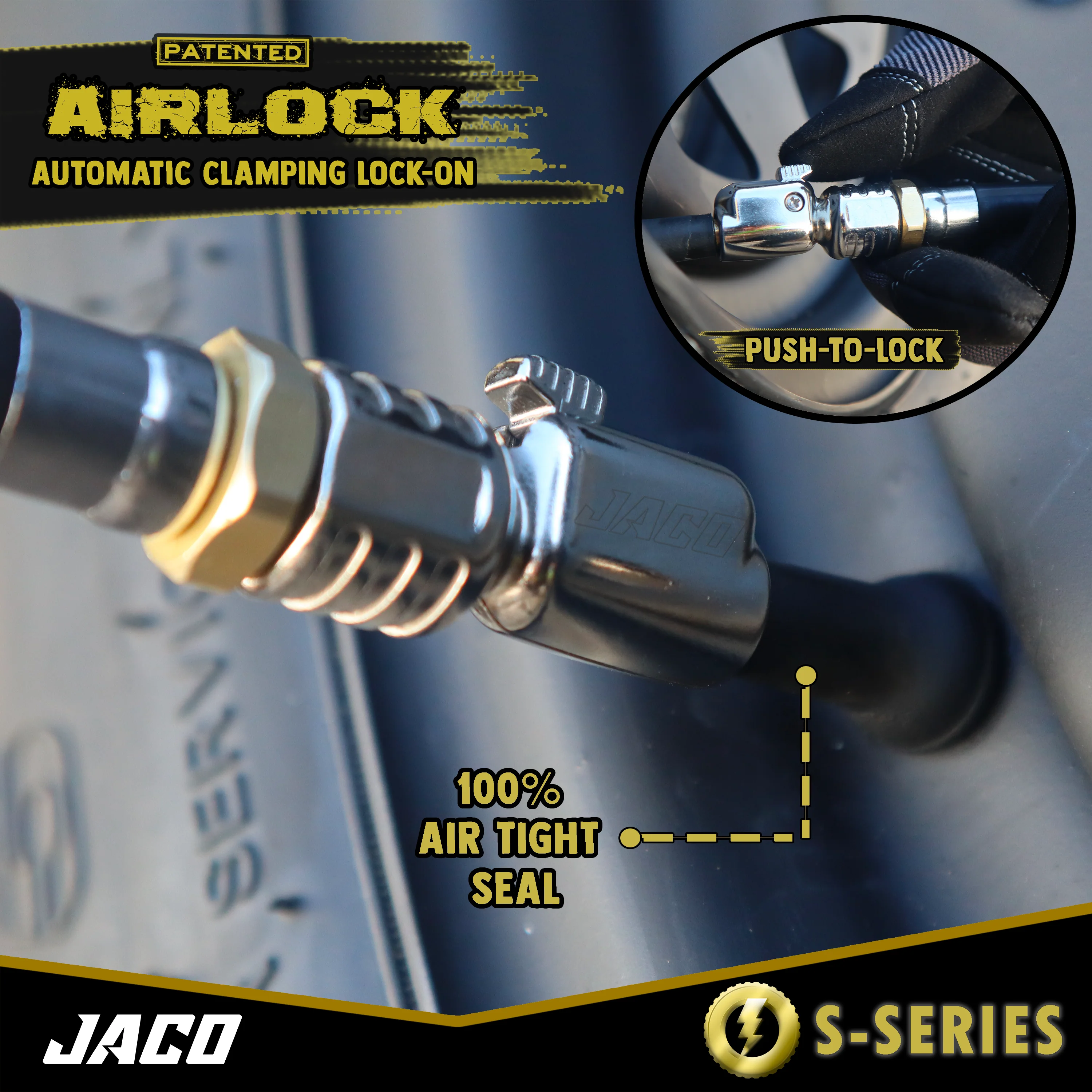 Lightning™ S-Series Tire Air Chuck | Open Flow, 1/4" F-NPT - Image 4