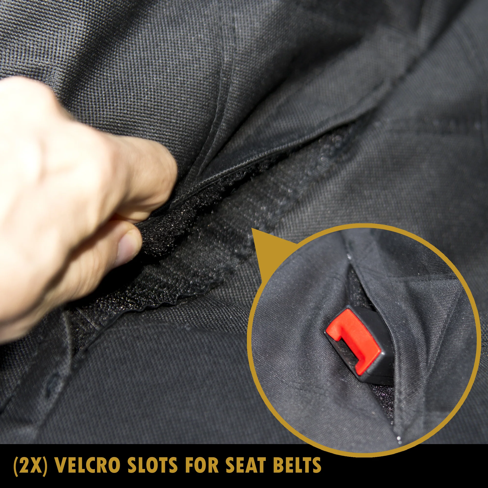 ProtectPro™ Dog Car Seat Cover - Heavy Duty, Waterproof, and Scratch Proof Back Seat Protector - Travel Pet Hammock for Car, Truck, and SUV - Universal Fit - Image 5